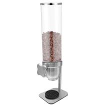 Dispenser Porta Cereal Grãos Feito Em Vidro E Inox