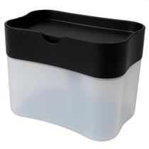 Dispenser Porta Detergente 2 em 1 Preto Lorben