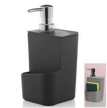 Dispenser Porta Detergente 650ml Esponja de Pia Cozinha Trium - DT 500 Ou