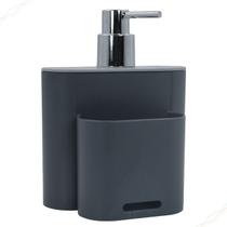 Dispenser Porta Detergente e Esponja Sabonete Líquido 500ml Flat Coza