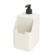 Dispenser Porta Detergente E Esponja Single 500Ml Bege