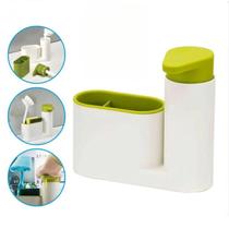 Dispenser Porta Detergente e Sabonete Líquido Pia De Cozinha Banheiro Lavabo