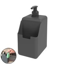 Dispenser Porta Detergente Esponja 500ml Cozinha Single Chumbo - 17008 Coza Dispenser Porta Detergente Esponja 500ml Cozinha Single Chumbo - 17008 Coza