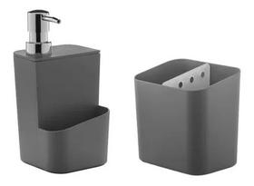 Dispenser Porta Detergente Esponja + Escorredor De Talheres