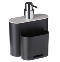 Dispenser Porta Detergente Flat Cinza 500ml Dispenser Porta Detergente Flat Cinza 500ml