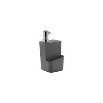Dispenser Porta Detergente Pia Bancada Cozinha 650ml Cinza Chumbo Linha Trium OU