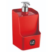 Dispenser/Porta Detergente Slim Vermelho Solido de Plástico