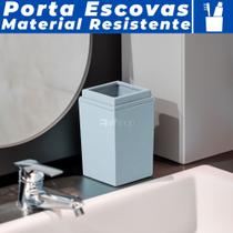 Dispenser Porta Escova De Dente Acrílico Quadratta Luxo Paramount