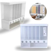 Dispenser Porta Mantimento De Alimentos e Grãos Retangular Branco Snel Home