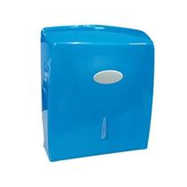 Dispenser porta papel toalha interfolha azul bralimpia