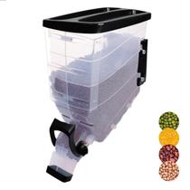 Dispenser Porta Ração Cereais Grãos Alimentos a Granel Armazenador Hermético Pet Shop Food de Parede Dispenser Porta Ração Cereais Grãos Alimentos a Granel Armazenador Hermético Pet Shop Food de Parede