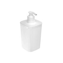 Dispenser Porta Sabonete Líquido 420 ml Plasútil Branco Luxo
