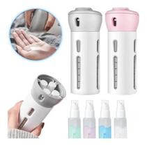 Dispenser Portátil 4 Em 1 Kit Viagem Porta Shampoo Sabonete - Generic