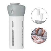 Dispenser Portátil De Viagem 4 Em 1 Shampoo E Creme Cinza Dispenser Portátil De Viagem 4 Em 1 Shampoo E Creme Cinza
