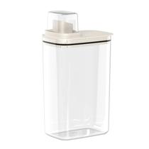 Dispenser Pote Medidor Hermético Porta Produtos Limpeza Organizador Lavanderia 2,3L