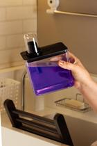 Dispenser Retangular 1,3L com Copo Medidor Pote Multiuso para Cozinha e Lavanderia Dispenser Retangular 1,3L com Copo Medidor Pote Multiuso para Cozinha e Lavanderia