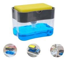 Dispenser Sabão 2x1 Detergente Suporte Porta Bucha Esponja