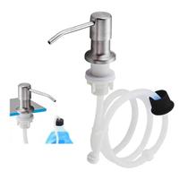 Dispenser Sabao Detergente Liquido Pia Cozinha Banheiro Mangueira Embutir Bico Dosador Suporte Multiuso