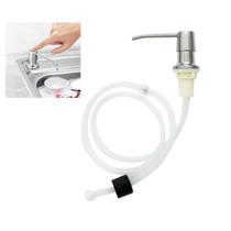 Dispenser Sabao Liquido Detergente Sabonete Mangueira Pia Cuba Cozinha Banheiro Suporte Bico Dosador Embutir Dispenser Sabao Liquido Detergente Sabonete Mangueira Pia Cuba Cozinha Banheiro Suporte Bico Dosador Embutir