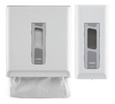 Dispenser Saboneteira 800ml + Toalheiro Papel Toalha Street