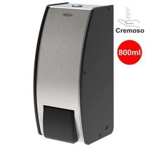 Dispenser (Saboneteira) para Sabonete Cremoso e Álcool Gel 800ml em Aço Inox Decorline - BRINOX