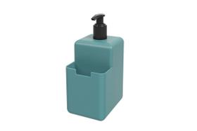 Dispenser Single em Plástico Azul 8x10,5x18,2cm 500ml - Coza