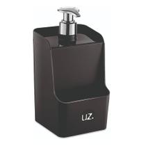 Dispenser slim preto solido pp de plastico