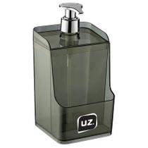Dispenser slim preto translucido ps de plastico uz