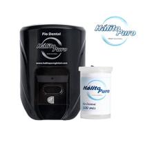Dispenser Suporte Parede Fio Dental + Refil 500M Banheiro - Hálito Puro