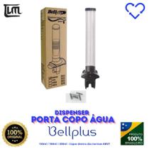 Dispenser Suporte Porta Copos Água Descartáveis 150ml - 180ml - 200ml Preto Bellplus