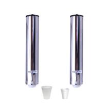 Dispenser Suporte Porta Copos Água E Café Inox Aurimar