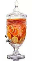 Dispenser Suqueira Jarra Bebidas Água Sucos Cristal Luxo 5 Litros - GLASSWARE