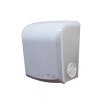Dispenser Toalheiro Bobina Auto Corte Mini Branco Cristal Elisa Plus