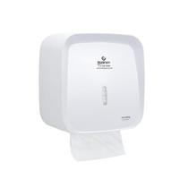 Dispenser Toalheiro Interfolha Branco Invoq Premisse com Logo Braslimpo Dispenser Toalheiro Interfolha Branco Invoq Premisse com Logo Braslimpo