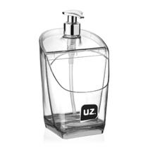 Dispenser Translucido 500ml Detergente Com Porta Espoja Para Pia, Balcão Premium Dispenser Translucido 500ml Detergente Com Porta Espoja Para Pia, Balcão Premium