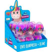 Display 18 Unidades Slime Ovo Surpresa Unicórnio Doce Brinquedo Display 18 Unidades Slime Ovo Surpresa Unicórnio Doce Brinquedo