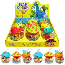 Display 3 Cofrinhos de Massinhas 2 em 1 Lembrancinha Festa