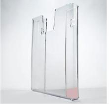 Display A4 Acrílico Porta Folha Parede Prontuário Kit 4 Pcs