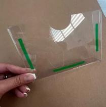 Display A6 (15x10cm) Petg Horizontal Folha Folder Escritório 10pçs