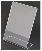 Display Acrílico L 10x15cm A6 Expositor Mesa Balcão 10 Peças