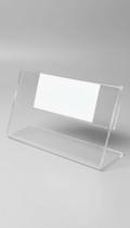 Display Acrílico Porta Preço 6x4cm Kit 50 Transparente Display Acrílico Porta Preço 6x4cm Kit 50 Transparente