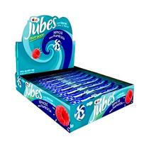 Display Balas de Framboesa Jubes Uma Novidade Dori 20 Tubos