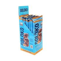 Display - Barra de chocolate ao leite com pedaços de caramelo e flor de sal zero adição de açúcares 80g Display - Barra de chocolate ao leite com pedaços de caramelo e flor de sal zero adição de açúcares 80g