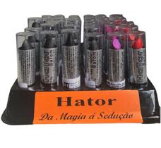 Display Batom Preto Vermelho Roxo 36 Peças Haloween Hator