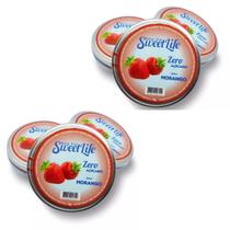 Display c/6 UND Lata 32g Bala Sem açucar - Morango