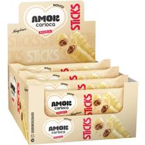 Display chocolate Amor Carioca Branco Sticks com 16 unidade
