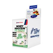 Display com 10 Sachês Whey Protein Zero Lactose All Natural 30g Baunilha NewNutrition