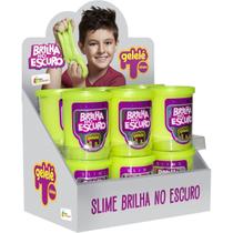 Display com 12 Unidade De Slime Gelelé Brilha No Escuro 110g - Doce Brinquedo