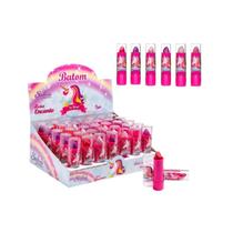 Display com 35 Batom Unicórnio Infantil Safira