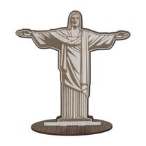 Display com Base Cristo Redentor 16cm Madeira Mdf Display com Base Cristo Redentor 16cm Madeira Mdf